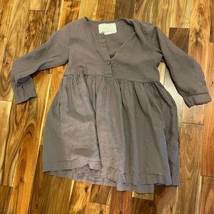 Not Perfect Linen Mama Midi Dress in Caffe Mocha NWT